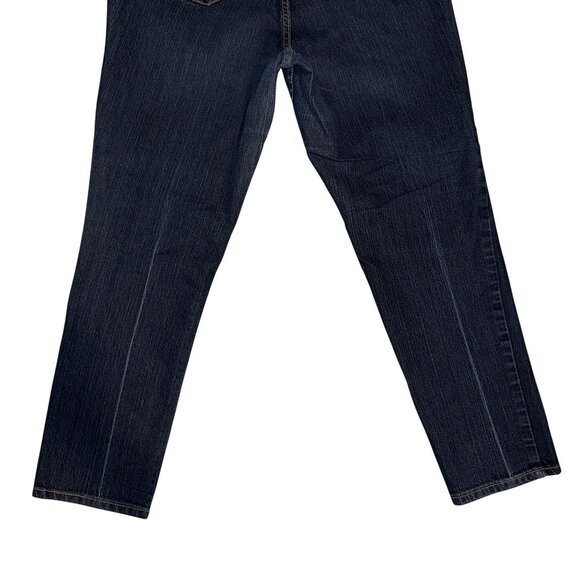 Torrid Plus Size Bootcut Jeans Womens 16 28 Blue Denim Stretch Dark Wash Pockets - Picture 7 of 8